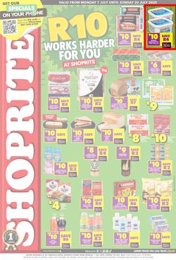 Shoprite KwaZulu-Natal : Xtra Savings (07 July - 20 July 2025), page 1