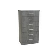 Lagos 6 Drawer Chest of Drawers Charcoal