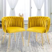 KC FURN- Wide Barrel Arm Chair (Mustard)