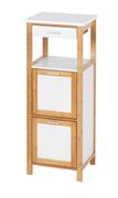 Wenko - Finja Shelf Unit W/ 2 Compartments + Drawer - Bamboo