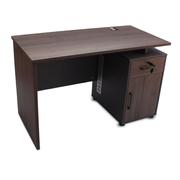 GOF Furniture - Shamrock Office Desk, Dark Brown