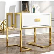 KC FURN-White Jocise 1 Drawer End Table