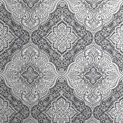 Luxe Medallion Black Silver Wallpaper 53cm x 10m