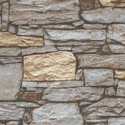 Stone Wall Brown Wallpaper 53cm x 10m