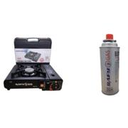 Safy -Single Burner Canister Gas Stove with Travel Case and Canister