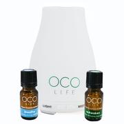 OCO Life Ultrasonic Diffuser, Humidifier & Purifier 120ml with 2 Oil Blends