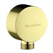 BRUSHED BRASS WALL ELBOW