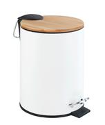 Wenko - Pedal Bin - 3L - Easy Close - Tortona - White Matte