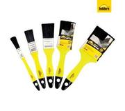 F6172 5 Piece Paint Brush Set - Yellow (300 x 150 x 40mm)