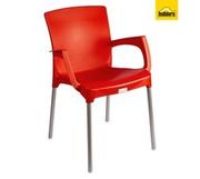 Napoli CH-TSST-RD-OD-B Arm Chair - Red (880 x 770 x 940mm)