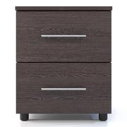 BAM! Oslo Two Drawer Night Stand - African Wenge