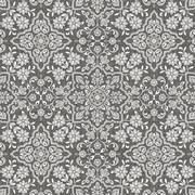 Floral Inlay Black Wallpaper 53cm x 10m