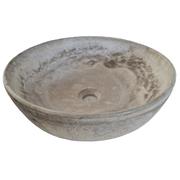 Concrete Round Cement Handmade Basin Countertop Butler Sink 42 x 14cm