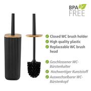 WENKO - FREESTANDING TOILET BRUSH & ROLL HOLDER - CERAMIC & STEEL - MARRAKESH RANGE