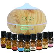 OCO Life Ultrasonic Diffuser, Humidifier & Purifier with 9 oil Blends