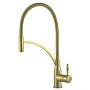 BRUSHED BRASS KITCHEN DECK MIXER