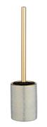 Wenko – Toilet Brush – Nuria Range – Gold/White - Ceramic