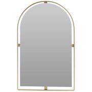 Mirror with gold frame arch top 45x28mm
