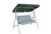 STEEL SWING 3 SEAT CHAIR WT CUSHION GREE