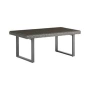 COFFEE TABLE STEEL-GLASS GREY 50X95X40