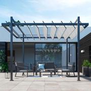 PERGOLA ELYSIA ALU TEXTYL 310X350 D.GREY
