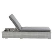 SUNBED NATERIAL DAVOS WICKER-ALU GREY