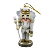 HANGING WOOD NUTCRACKER GOLDWHITE SCEPTR