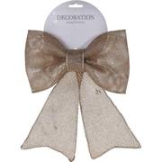 CHAMPAGNE GLITTER BOW INDIVIDUAL