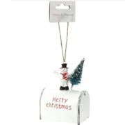 CHRISTMAS MAILBOX - WHITE