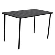  Café Steel Patio Table Anthracite L120cmxW70cm (Excluding Chairs)