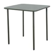 Café Steel Patio Table Kaki Green L70cmxW70cm (Excluding Chairs)