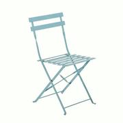 Patio Chair Flora Origami Chair Steel Aqua