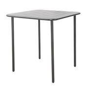  Café Steel Patio Table Anthracite L70cmxW70cmxH72cm (Excluding Chairs)