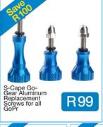S-Cape Go-Gear Aluminum Replacement Screws for all GoPr