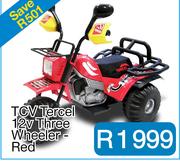 TCV Tercel 12v Three Wheeler - Red