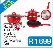 Royalty Line 10-Piece Marble Coated Cookware Set with G