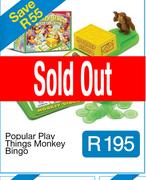 Popular Play Things Monkey Bingo