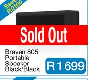 Braven 805 Portable Speaker - Black/Black