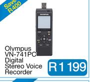 Olympus VN-741PC Digital Stereo Voice Recorder