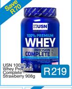 USN 100% Whey Precision Complete - Strawberry 908g