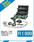 Bosch - DIY PSR 18 Li-2 Toolbox