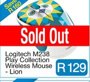 Logitech M238 Play Collection Wireless Mouse - Lion