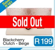 Blackcherry Clutch - Beige