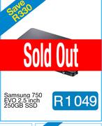 Samsung 750 EVO 2.5 inch 250GB SSD