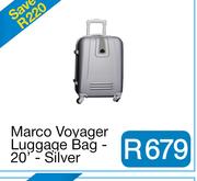Marco Voyager Luggage Bag - 20" - Silver