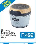 House of Marley Chant Mini Bluetooth Speaker - Blue Hem