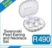  Swarovski Pearl Earring and Necklace Set