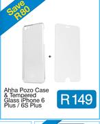 Ahha Pozo Case & Tempered Glass iPhone 6 Plus / 6S Plus