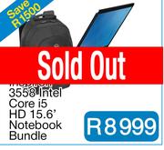DELL Inspiron 3558 Intel Core i5 HD 15.6" Notebook Bund