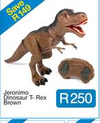 Jeronimo Dinosaur T- Rex Brown